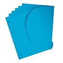 Documentenmap TARIFOLD Smartfolder, formaat A4, voor max. 80 vel, karton, blauw, 6 stuks