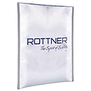 Dokumententasche Rottner Fire Proof Bag, A4, feuer- & spritzwasserfest, Reiss- & Klettverschluss, Kunststoff/Alu