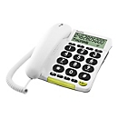 DORO PhoneEasy 312cs - Telefon mit Schnur mit Rufnummernanzeige - weiß