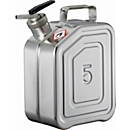 Dosierkanister, Edelstahl 1.4301, 5 l, B 130 x T 200 x H 310 mm, drehbarer Feindosierer, Belüftung
