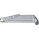 Double ring spanners 8 pieces DIN 838