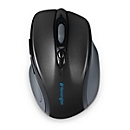 Draadloze muis Kensington Pro Fit, voor rechtshandigen, 1750 dpi, 5 knoppen &amp; scrollwiel, USB-ontvanger, incl. 2 x AAA-batterijen, zwart