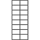 Drawer dividers SE 6181, division into sixteen, D 600 x W 112 x H 100 mm