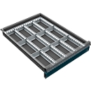 Drawer subdividers, 12 compartments, 60-120 mm