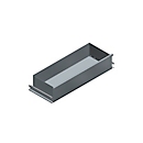 Drawers, for panel width 995 mm, H 206 mm, D 400 mm, light silver
