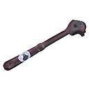 Dresseur de meule D. 32 mm, L. 240 mm, l. 14 mm, 4 roues en acier