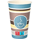 Drinking cup Papstar To Go, disposable, 0.3 l, Ø 90 x H 117 mm, FSC®-certified, cardboard, olive green, 50 pieces