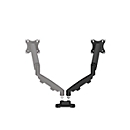 Dual Monitorarm Set Fellowes Eppa™, bis 39" Gesamtbreite, VESA, dreh-/schwenk-/neig-/höhenverstellbar, schwarz