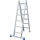 Dubbele ladder met scharnieren, 2 x 6 sporten