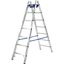 Dubbele trapladder, 2 x 6 sporten, + toolbag GRATIS