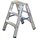 Dubbele trapladder van aluminium, 2 x 3 treden