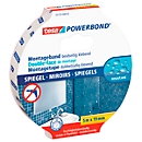 Dubbelzijdige tape tesa Powerbond®, 5 m x 19 mm, voor spiegels binnen tot 700 x 700 mm