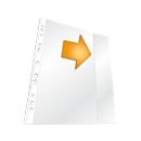 Durable brochure cover, DIN A4, open at the side, 5 pieces, transparent