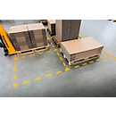 Durable floor marking, self-adhesive, L-shaped, for floors, 10 pcs.