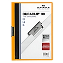 DURABLE Klemmmappe DURACLIP, DIN A4, Kunststoff, mit Clip, orange