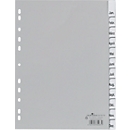 DURABLE PP-indexbladen met verwisselbare tabs, kalender/getallen jan.-dec./1-12, grijs