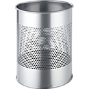 DURABLE Prullenbak - staal - 14,7 L - Ø 260 x H 315 mm - zilver metallic