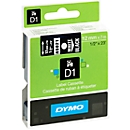 DYMO® Cassette de ruban D1 45021, largeur 12 mm, noir/blanc