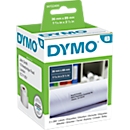 DYMO LabelWriter, etiquetas de dirección, permanentes, papel, 89 x 36 mm, 2 x 260 piezas, blanco