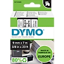 DYMO® Schriftband 40913, Typ D1, 7 m x 9 mm, UV-beständig, reißfest, schw./weiß