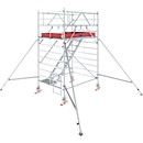Echafaudage roulant en aluminium Krause Série 5500, 200 kg/m², certifié TÜV, roulettes avec frein, L 1500 x P 2000 x H 4300 mm