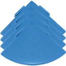 Ecken für Bodenrost Yoga Easy Event von Miltex, blau, 4 Stück