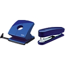 Economy set Novus stapler B2 + hole punch B 230, stapling capacity 25 sheets, punch capacity 30 sheets, blue