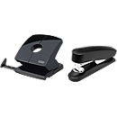 Economy set Novus stapler B4 FC + hole punch B 230, stapler 50 sheets, Hole punches 30 sheet, black