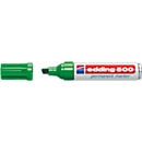 edding 500, avec pointe biseautée 2-7 mm, vert, 10 p.
