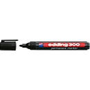 EDDING Marcador permanente 300, con punta redonda, 1 pieza, negro