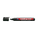 EDDING Marcador permanente 330, con punta de cuña, 1-5 mm, 1 pieza, negro