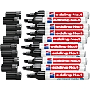 edding No.1 permanent marker, 10 pieces, black