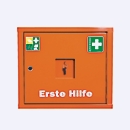 EHBO-kast JUNIORSAFE, B 490 x D 200 x H 420 mm, zonder inhoud, oranje
