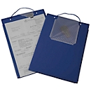 EICHNER Edge order pouch, for A4 documents, key compartment, W 230 x D 5 x H 330 mm, 10 pieces, blue
