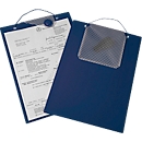EICHNER Pochette de commande Magnetic, pour documents DIN A4, compartiment pour clés, fermeture magnétique, protection contre les déchirures, bleu, 10 pièces
