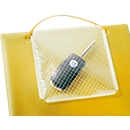 EICHNER Pochette de commande Plus, fermeture velcro et compartiment à clés, pour documents DIN A4, jaune, 10 pièces