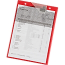 EICHNER Pochette de commande Secure, pour documents DIN A4, 10 pièces, y compris compartiment pour clés, L 230 x P 5 x H 330 mm, rouge