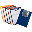 EICHNER Pochette de commande Turbo, fermeture velcro, compartiment à clés et soufflet extensible, pour documents DIN A4, bleu, 10 pièces