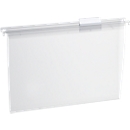 EICHNER transparent suspension file folders, open top, polypropylene, 15 pieces