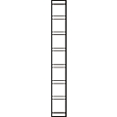 Eindwand, voor stalen rek PROGRESS 2000, H 2600 x D 300 mm, zwart