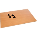 Einlegeboden für Gitter-Regalwagen, 965 x 695 mm