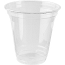 Einweg-Trinkbecher, nur für Kaltgetränke, umweltfreundliches PLA, Volumen 200 ml, H 95,9 x ø 95 mm, 80 Stück, transp.