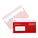 Elco Lieferscheintaschen Quick Vitro, DIN lang (C5/6), Fenster links, mit Aufdruck, haftklebend, Kraftpapier, rot, 250 Stück