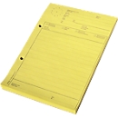 ELCO OFFICE telephone pads, yellow recycling w. clock, 5 pcs.