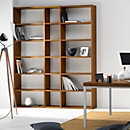 Élément d'extension  de bibliothèque Pombal, l. 400 x P 370 x H 2240 mm, décor noyer