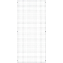 Élément de grille, en acier, l. 950 x H 2086 mm, argent clair