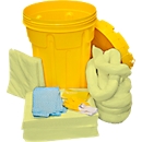 Emergency leakage kit in UN safety canister for chemicals, kit capacity 100 l