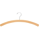 Enkele houten hanger Rudolf Weber KG, beukenhout, hanger dikte 8 mm, draaihaak, 10 stuks, natuurlijke kleur