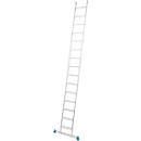 enkele ladder Krause, TRBS 2121-2, werkhoogte 4800 mm, 15 antislip profieltreden met T 80 mm, voetplug, dwarstraverse, aluminium