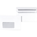 Envelopes, DIN C6, with window, self-adhesive, 1000 pieces